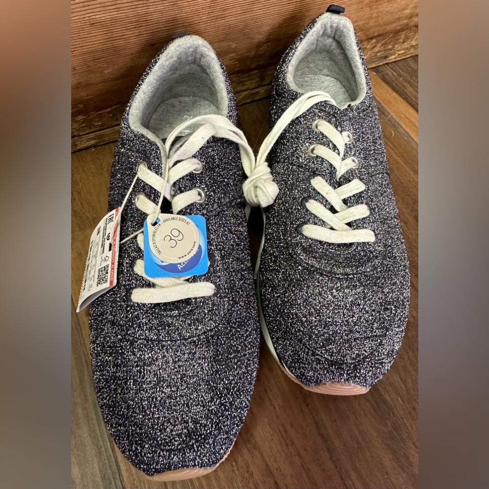Zara girls trainer sneakers sparkles size 38 / 5 1/2 new